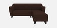 Bali Fabric RHS Sectional Sofa (2+Lounger) In Mahogany Colour