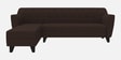 Bali Fabric RHS Sectional Sofa (3+Lounger) In Mahogany Colour