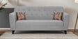 Bali Velvet 3 Seater Sofa in Grey Colour