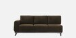 Barcelona Fabric LHS Sectional Sofa In Dark Earth Colour