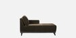 Barcelona Fabric LHS Sectional Sofa In Dark Earth Colour