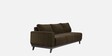 Barcelona Fabric LHS Sectional Sofa In Dark Earth Colour
