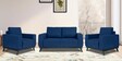 Barcelona Fabric Sofa Set In Cobalt Blue Colour With 2+1+1 Combination