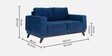 Barcelona Fabric Sofa Set In Cobalt Blue Colour With 2+1+1 Combination