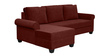 Barcelona 2 Seater RHS Sofa with Lounger in Cherry Red Colour