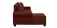 Barcelona 2 Seater RHS Sofa with Lounger in Cherry Red Colour