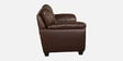 Bari Leatherette 3 Seater Sofa In Dark Brown Colour