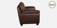 Bari Leatherette 3 Seater Sofa In Dark Brown Colour