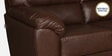Bari Leatherette 3 Seater Sofa In Dark Brown Colour