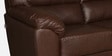 Bari Leatherette 3 Seater Sofa In Dark Brown Colour