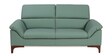 Bario Leatherette 2 Seater Sofa In Sage Green Colour