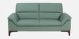 Bario Leatherette 2 Seater Sofa In Sage Green Colour