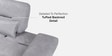 Barret RHS Sectional Sofa In Grey Color
