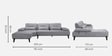 Barret RHS Sectional Sofa In Grey Color