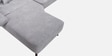 Barret RHS Sectional Sofa In Grey Color