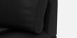 Bayflow Leatherette 3 Seater Sofa In Black Colour