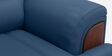 Bayflow Leatherette 3 Seater Sofa In Rubben Blue Colour