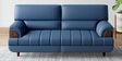 Bayflow Leatherette 3 Seater Sofa In Rubben Blue Colour