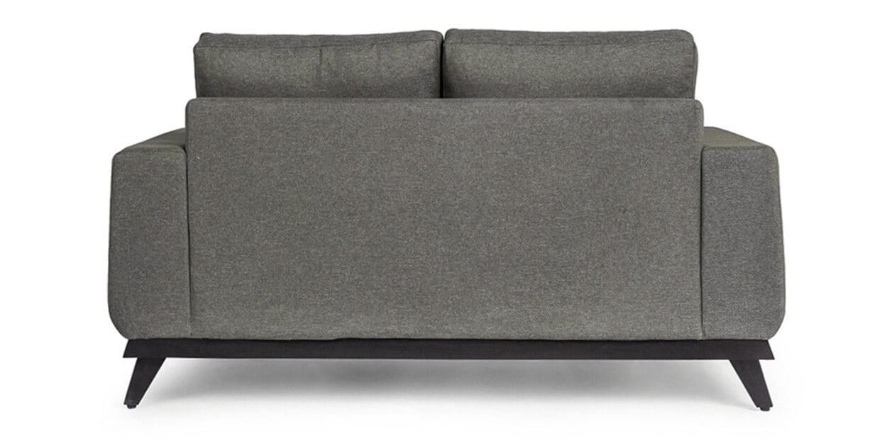 Buy Barcelona Fabric 2 Seater Sofa In Omega Grey Colour By Wakefit ...