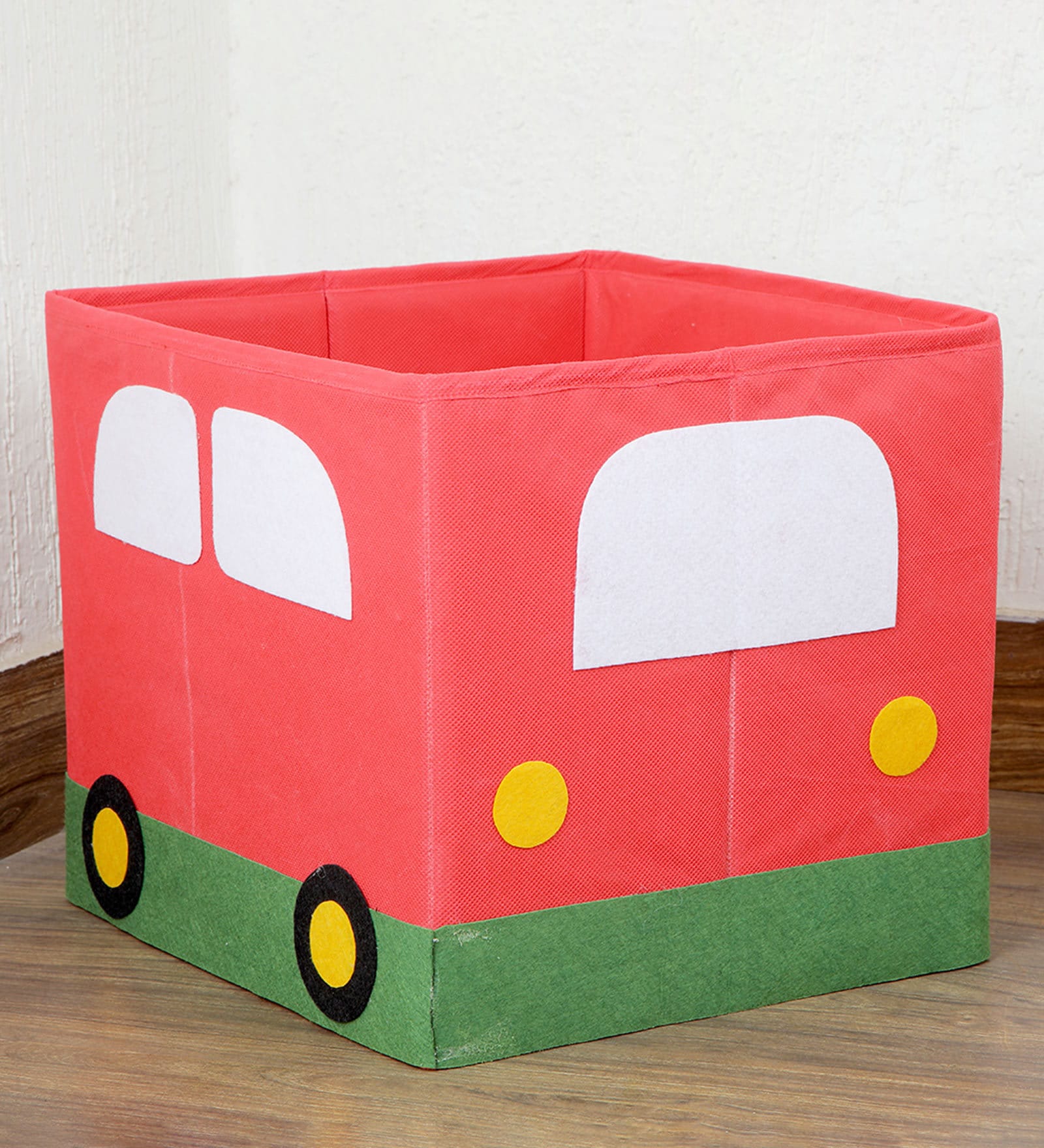 Baby Car Fabric Kids Storage Basket in Multi Colour