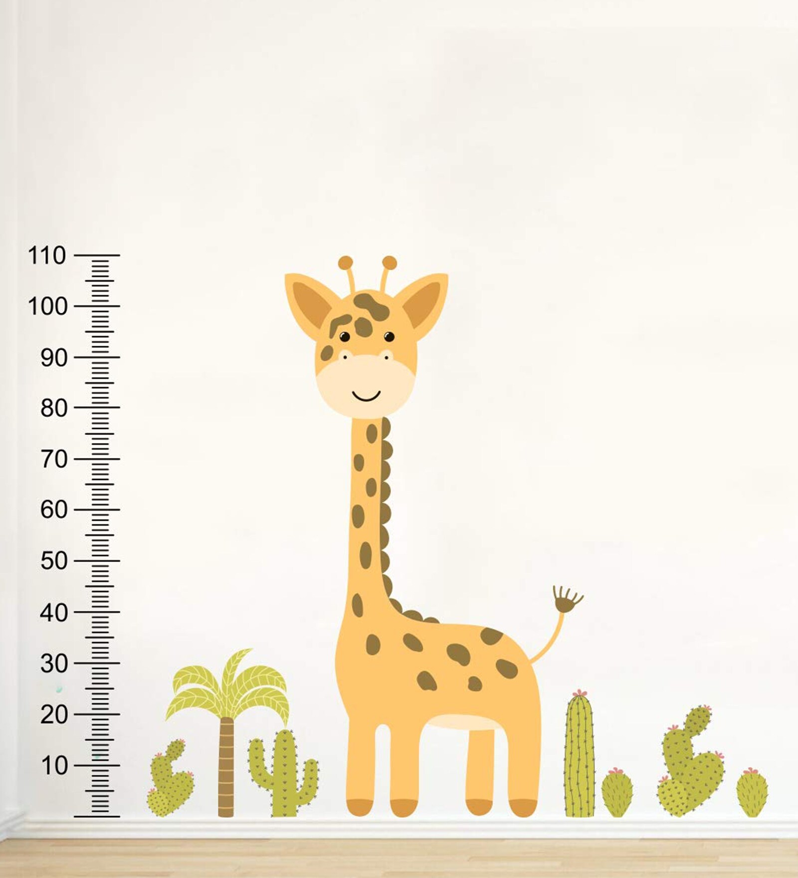 Baby Giraffe Height Chart in Multicolour