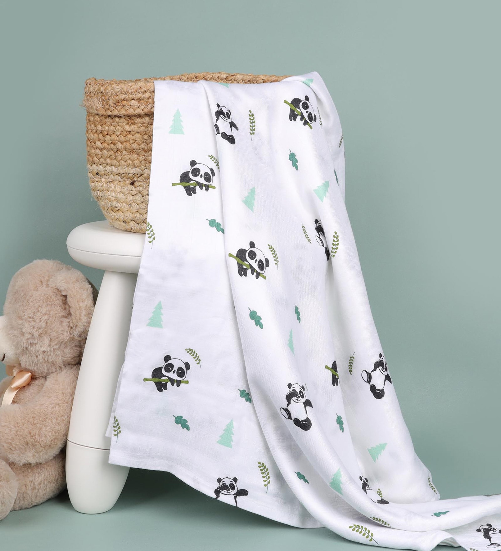 Buy Baby Panda Bamboo Swaddle by Kicks & Crawl at 35 OFF by Kicks