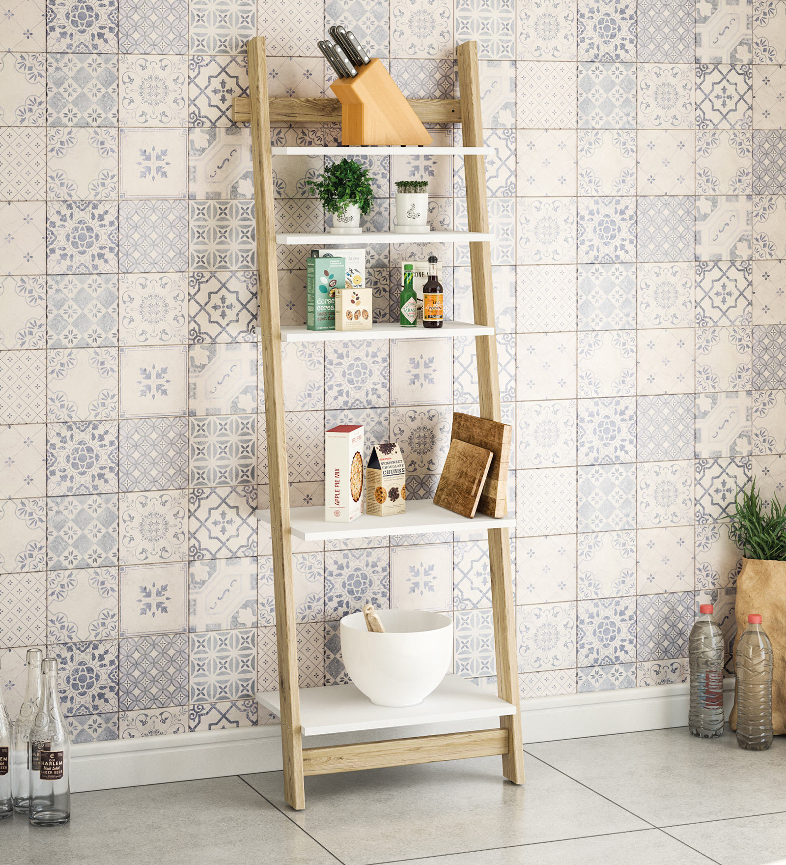 Bahama Book Shelf in White Finish