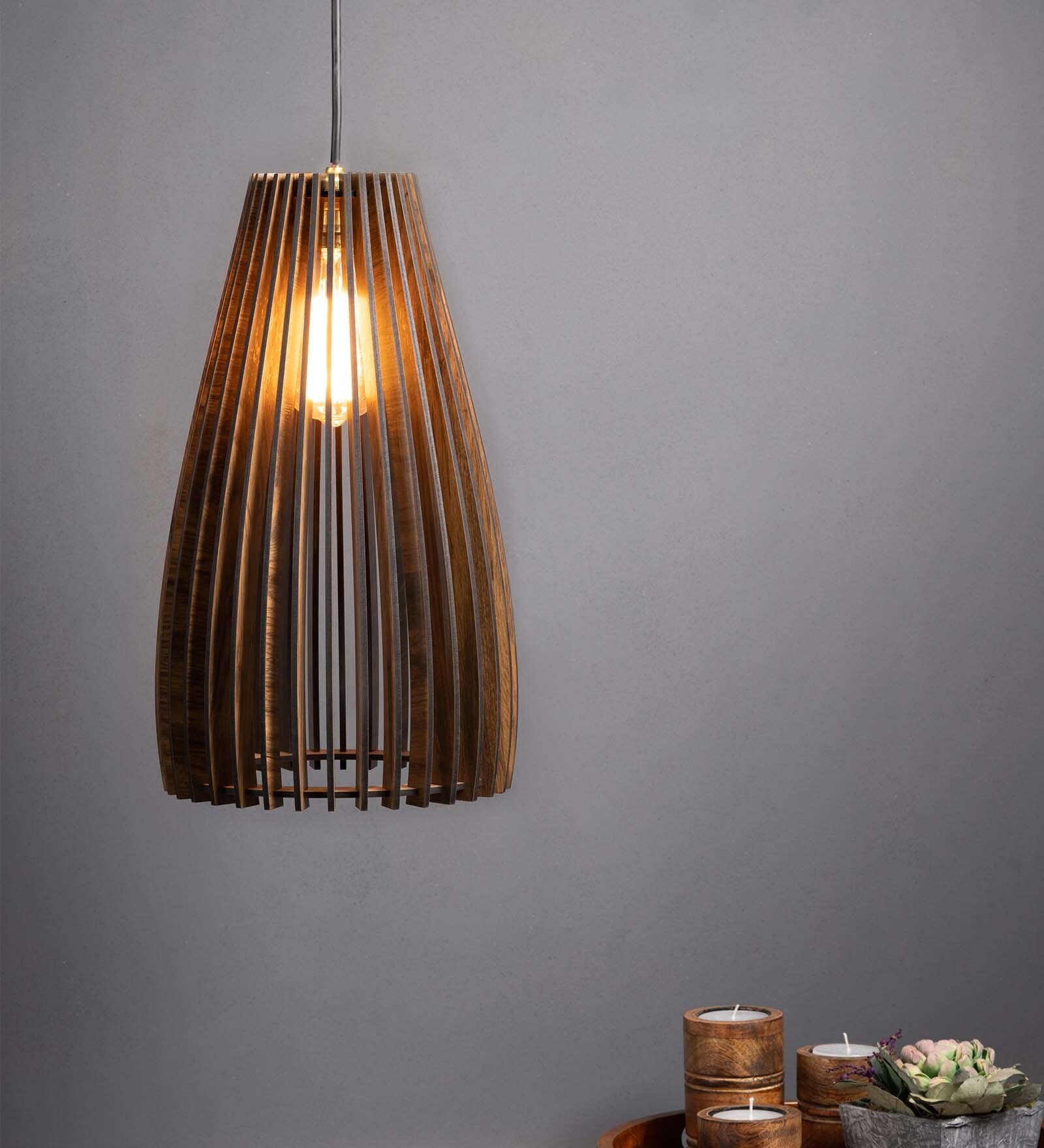 Norway Bahama Black Wooden Hanging Light