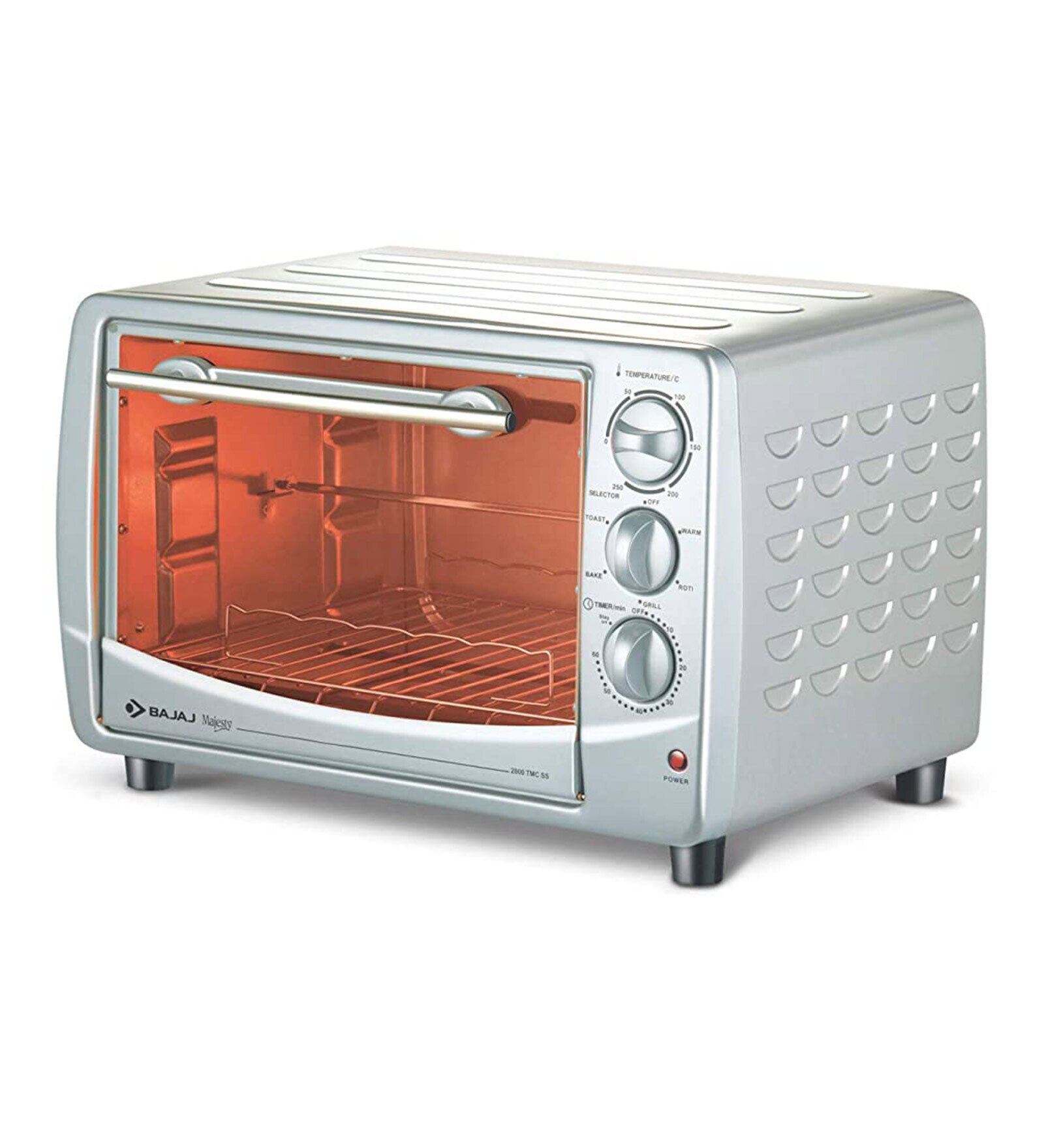 Bajaj 2800 TMCSS 1800-Watt 28-Litre OTG (Silver)