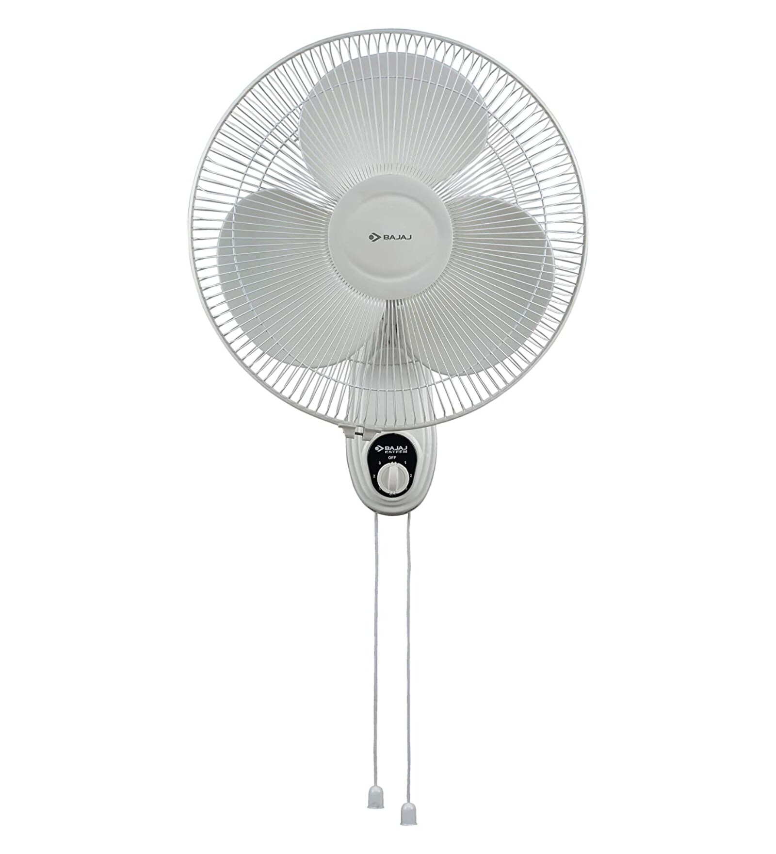 Bajaj Esteem 400 mm Double String Wall Fan (White)