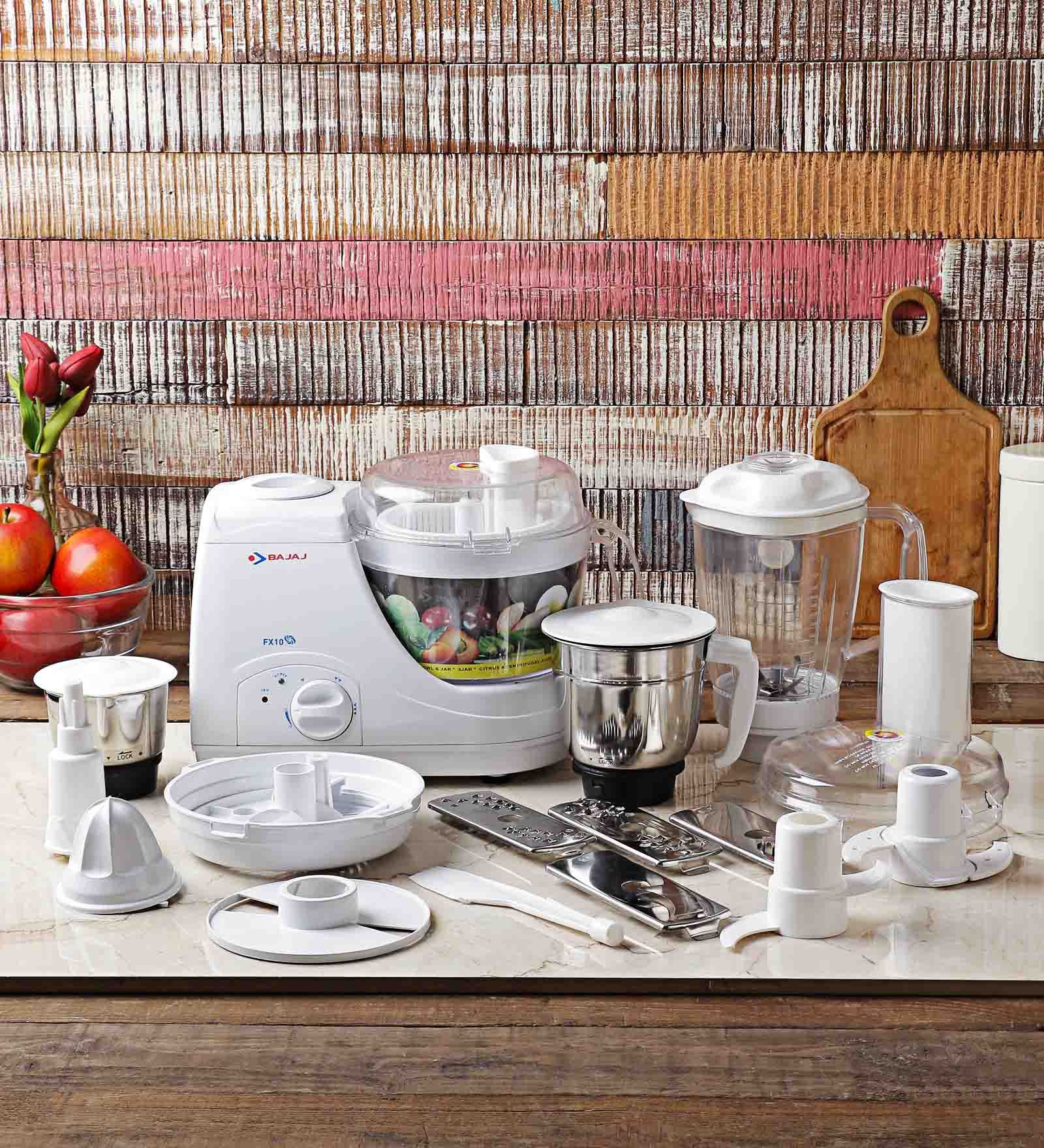 Buy Bajaj 4 Jars 600W White Food Processor (Model NoFX 10 600Watt