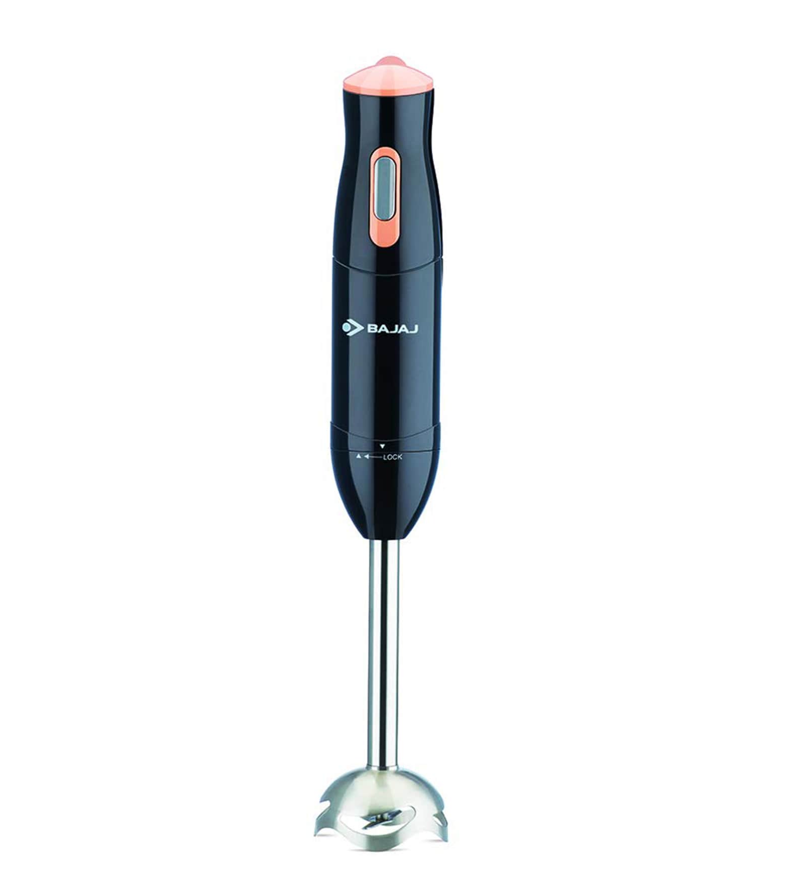 Bajaj HB-21 Silent 300 Watt Steel Rod Hand Blender in Black Colour
