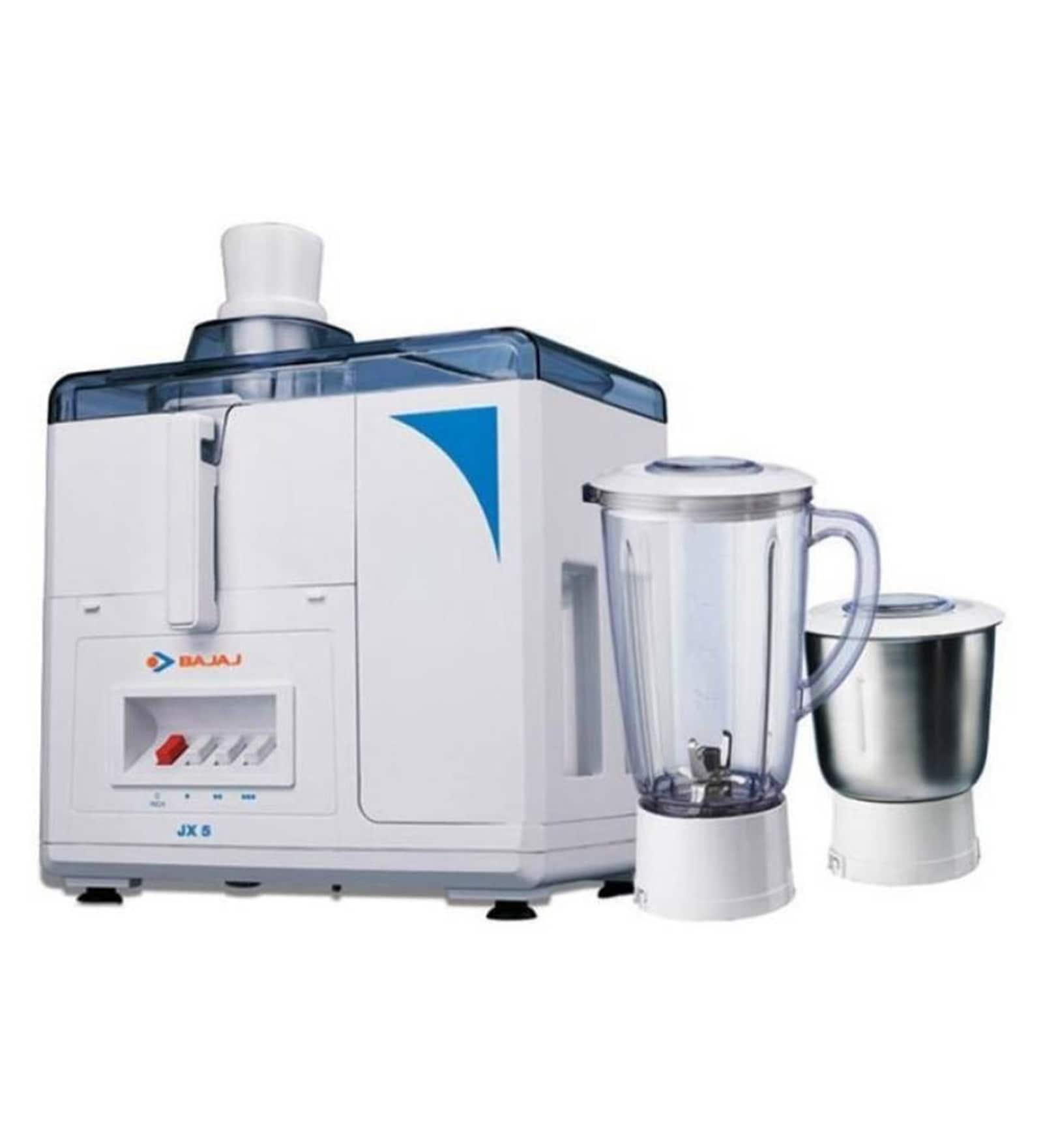 Bajaj 2 Jars 450W White Juicer Mixer Grinder (Model No-Bajaj JX5)