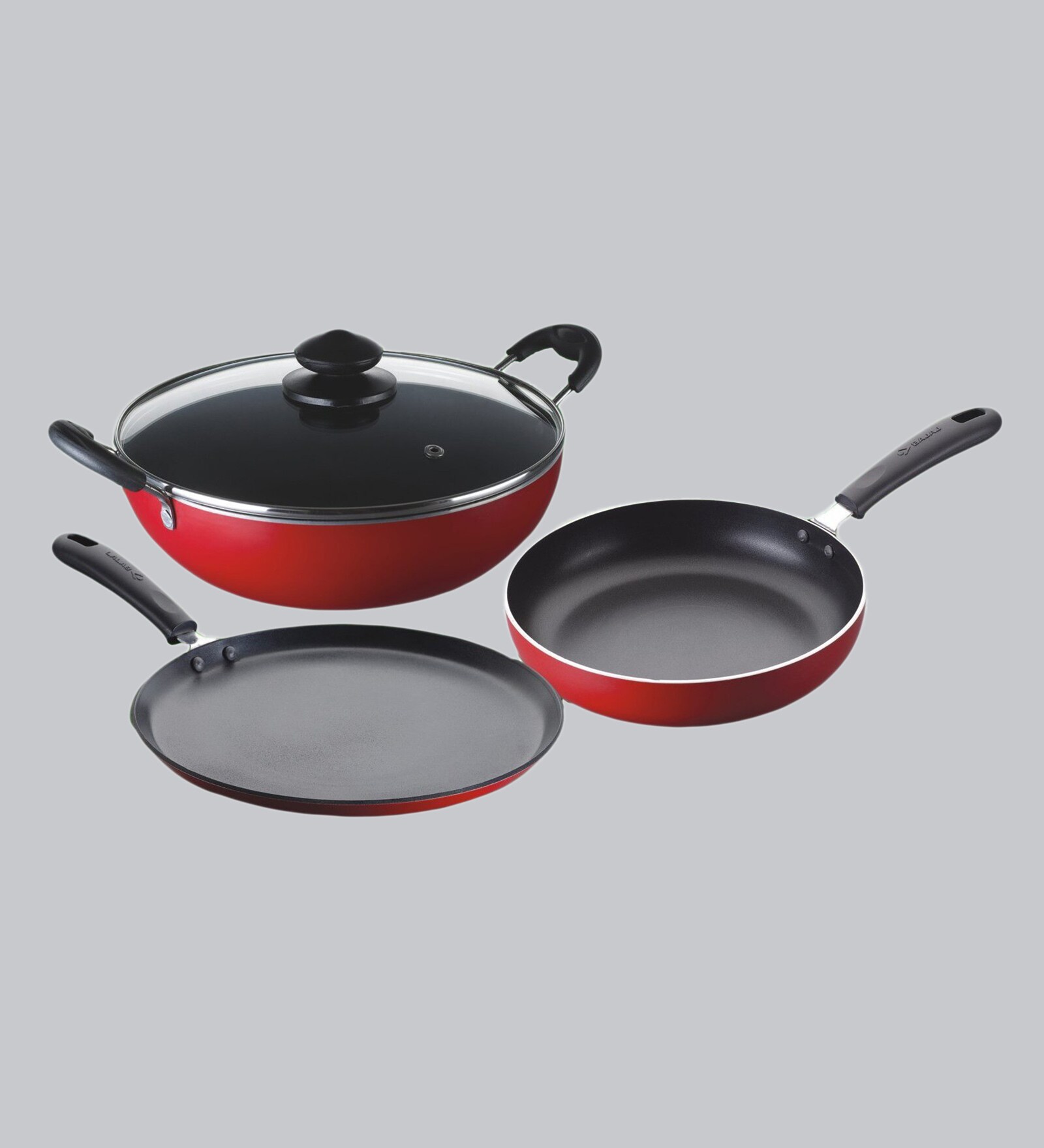 Bajaj Majesty Duo Non-Stick Red Cookware Gift