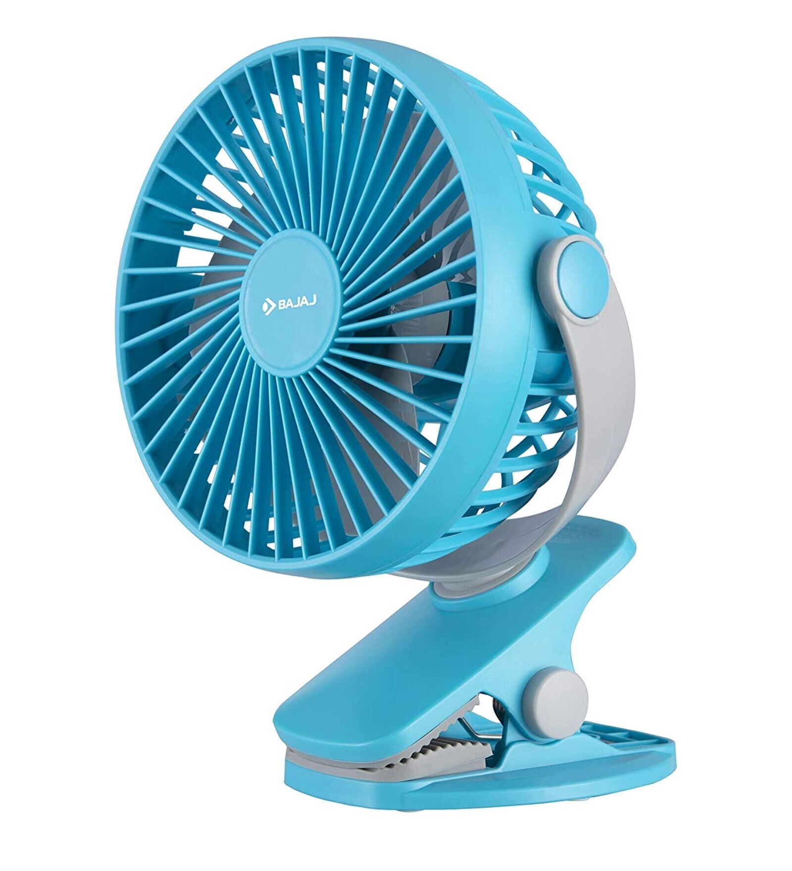 Bajaj Pygmy Mini 110 Mm (10 Watt) High Speed,USB Charging,Multi Clip Function Personal Fan (Blue)