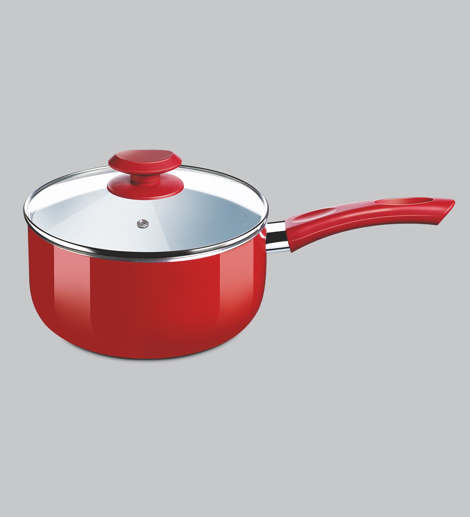 Buy Bajaj Red Ceramic Sauce Pan ,2 Ltr Online Discontinued
