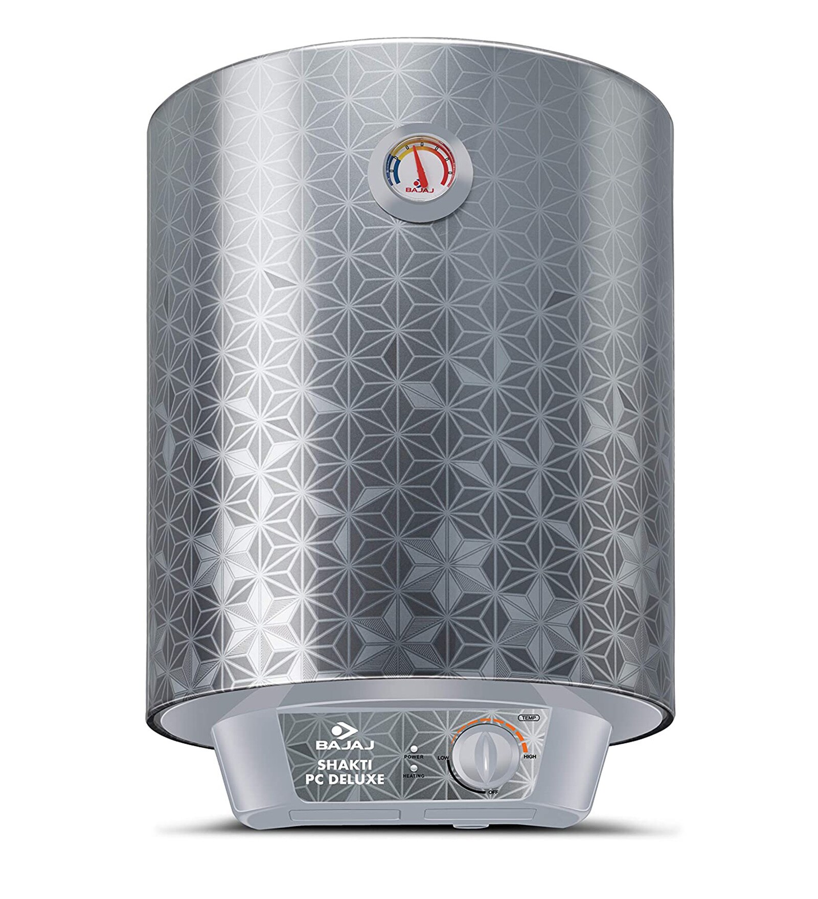 Bajaj Shakti PC Deluxe Storage 10 Litre Verical 4 Star Water Heater (Grey)