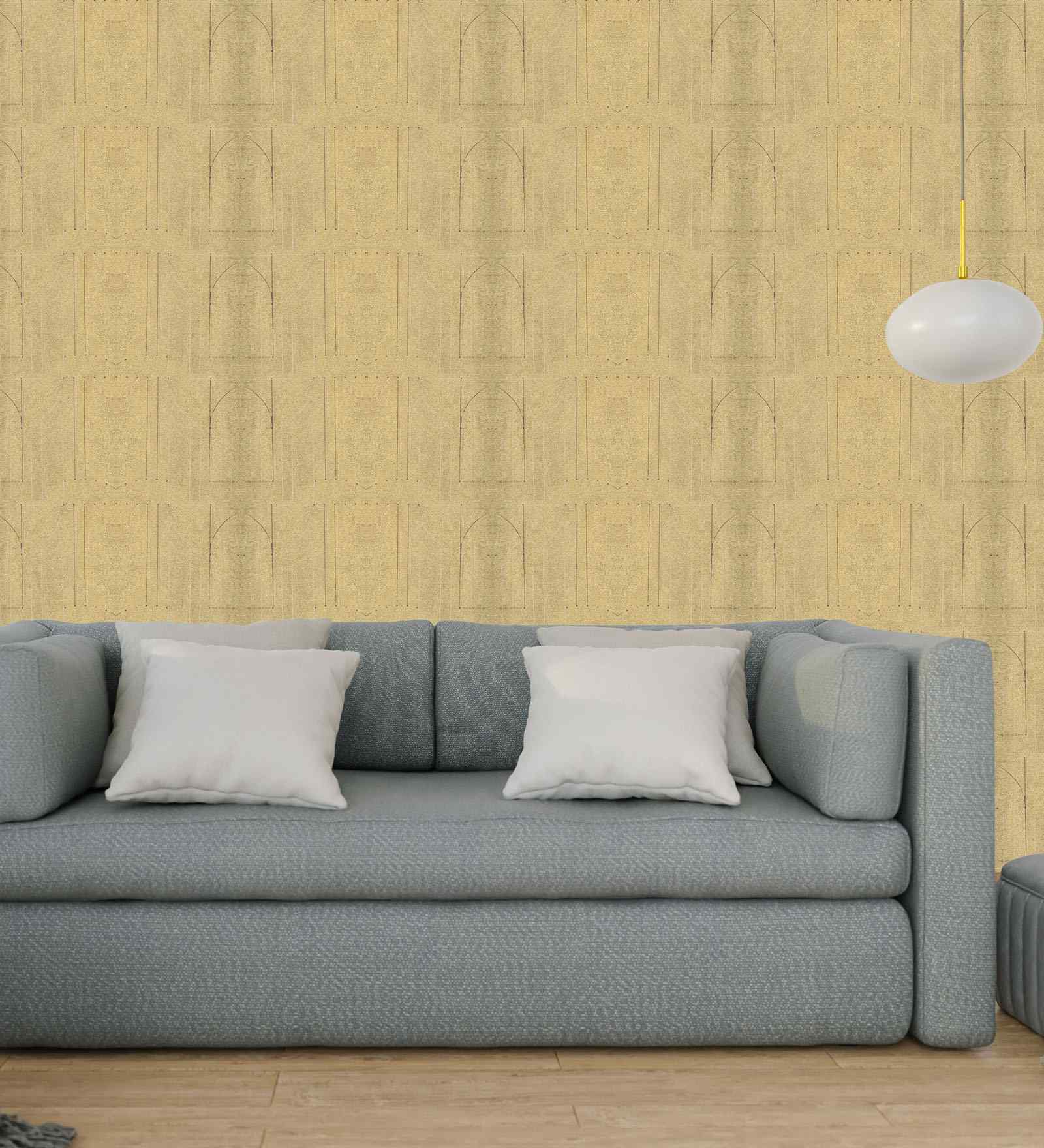 Bakelite Yellow Design Wallpaper