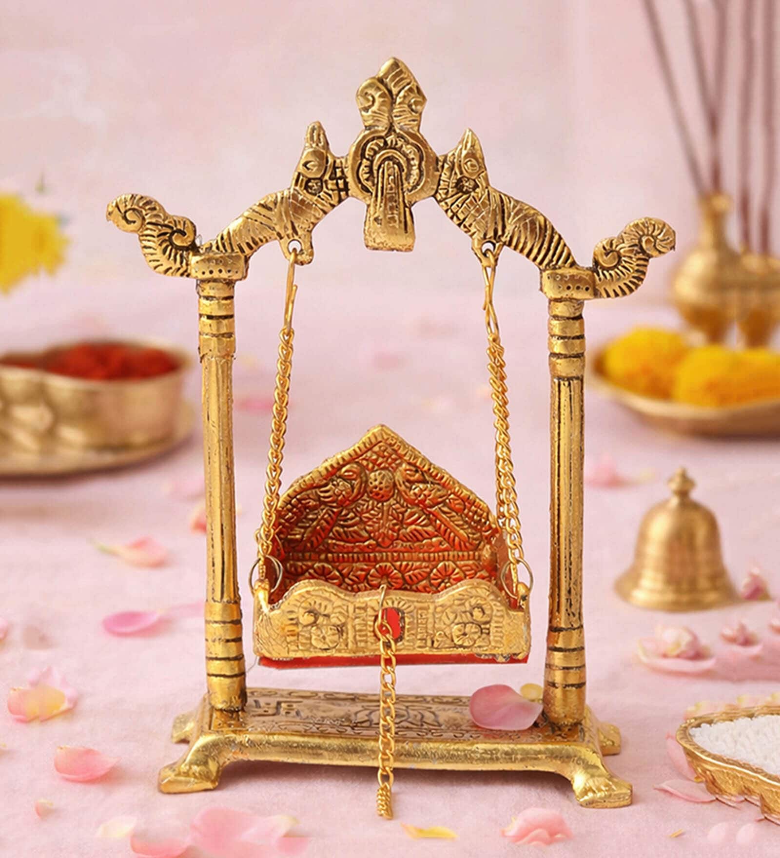 Golden Bal Krishna Jhula Swing