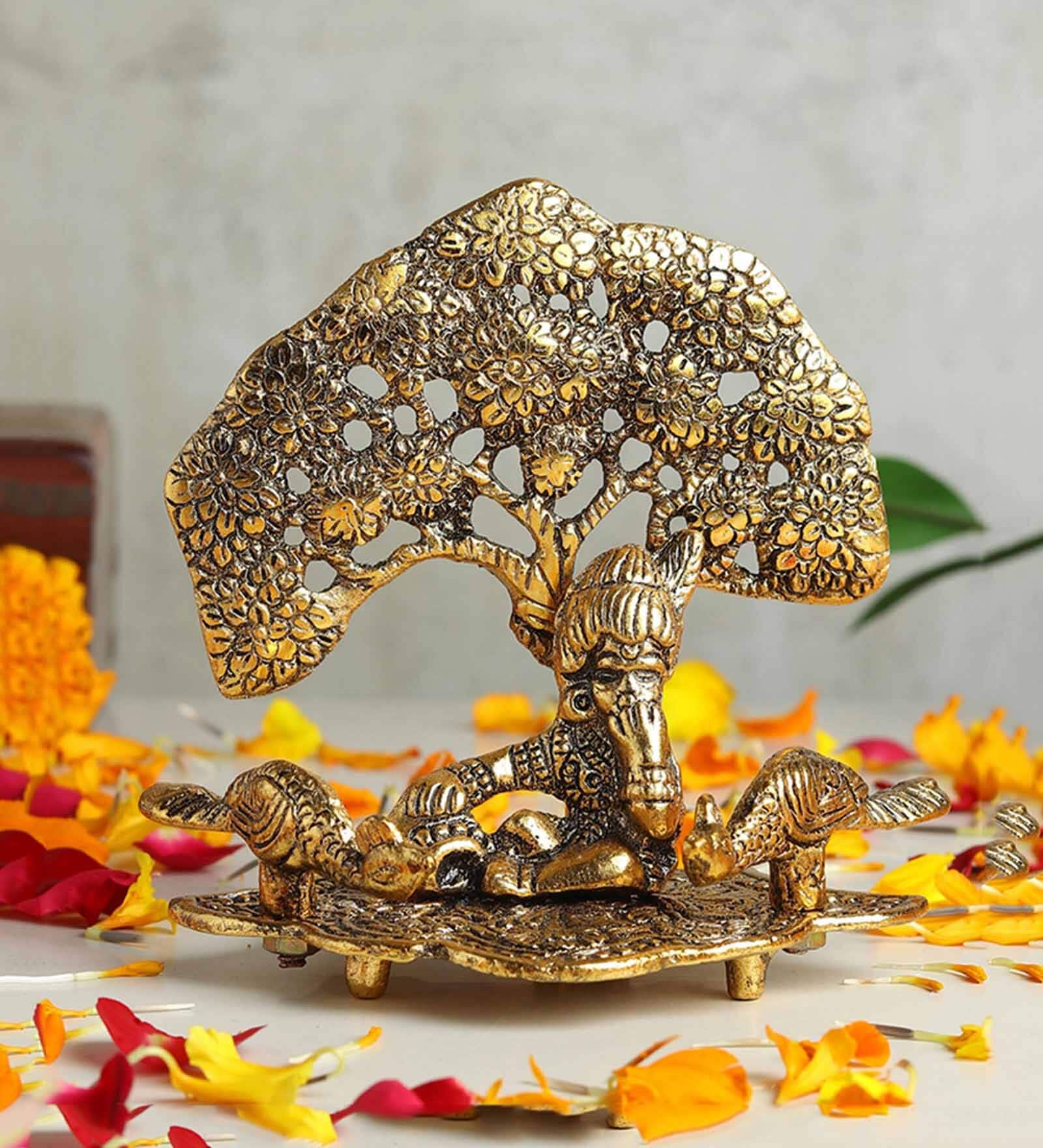 Golden Bal Krishna Kanha Idol Figurine