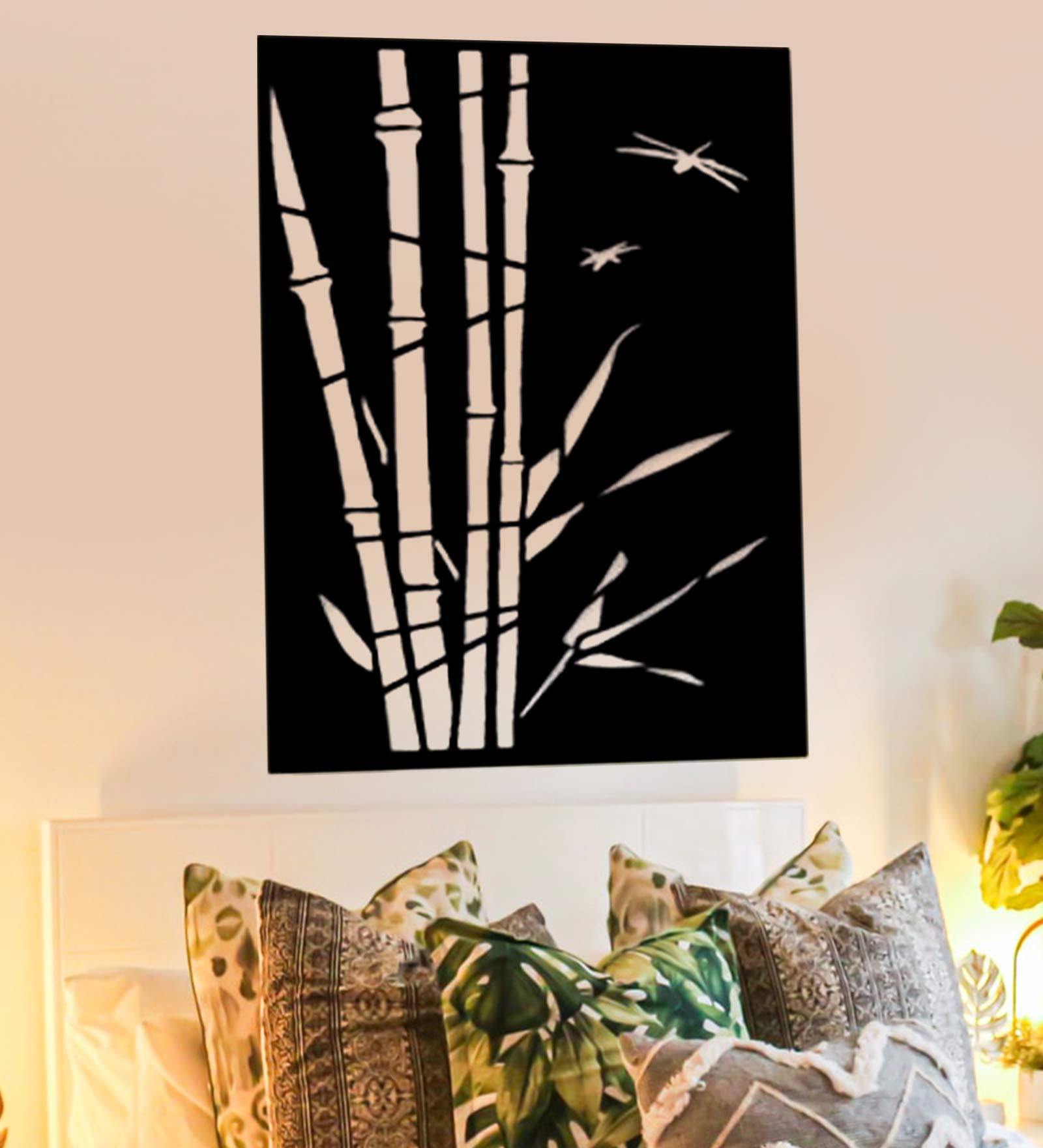 Auromin Iron Decorative Tree Wall Art In Black