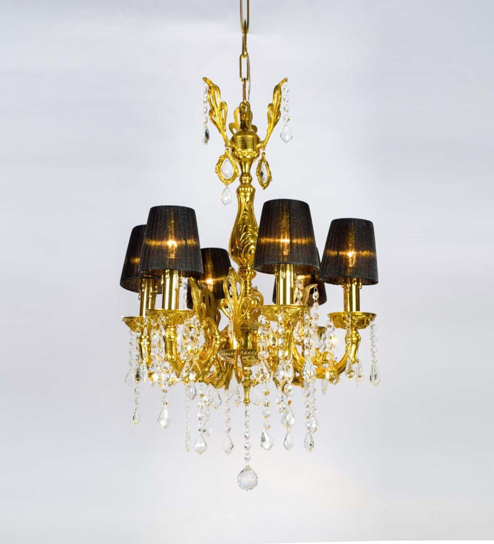 Banyan 8 Arms Brass Chandelier