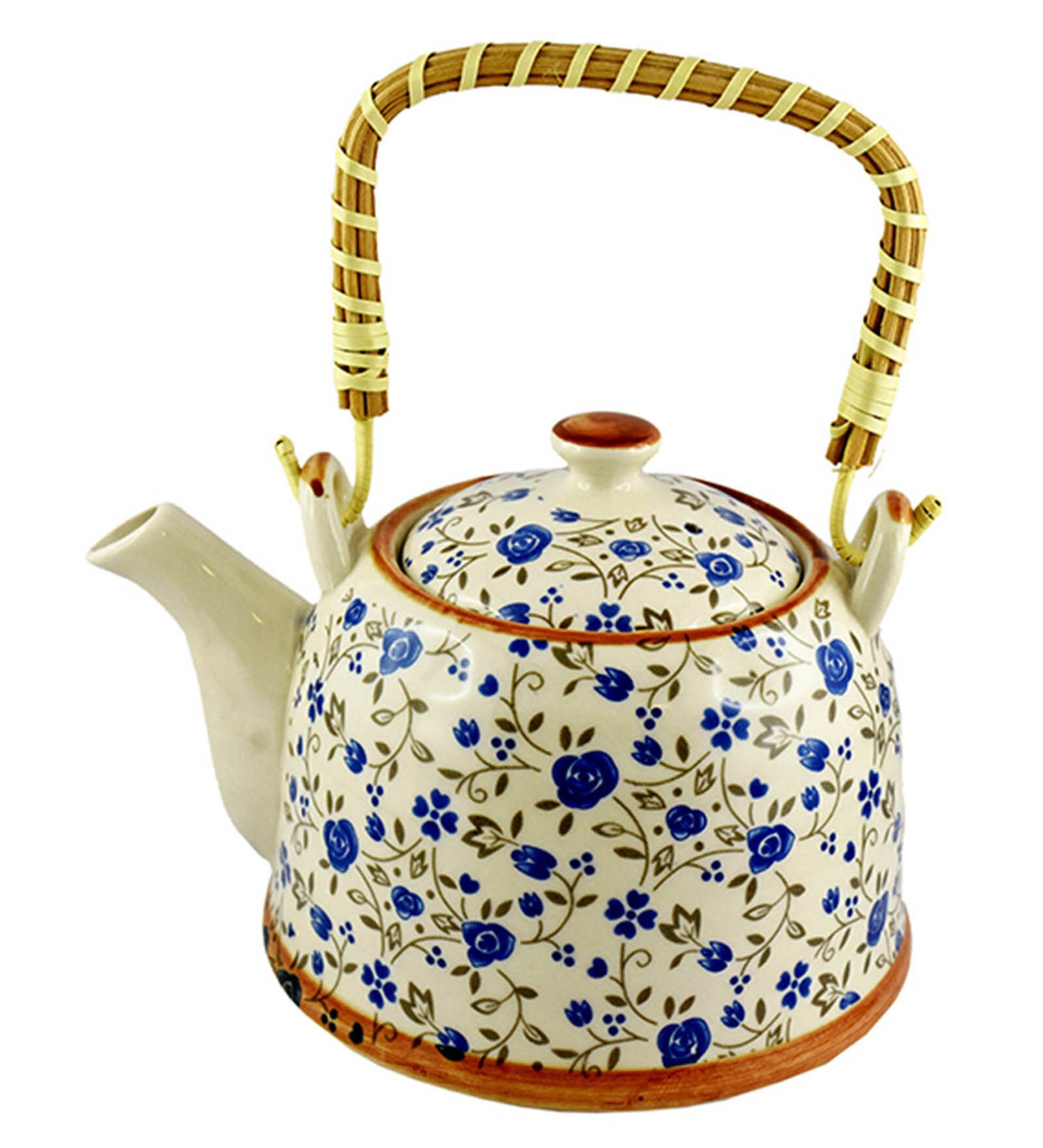 Buy Blue and White Porcelain 800 ML Teapot by Bar World Online