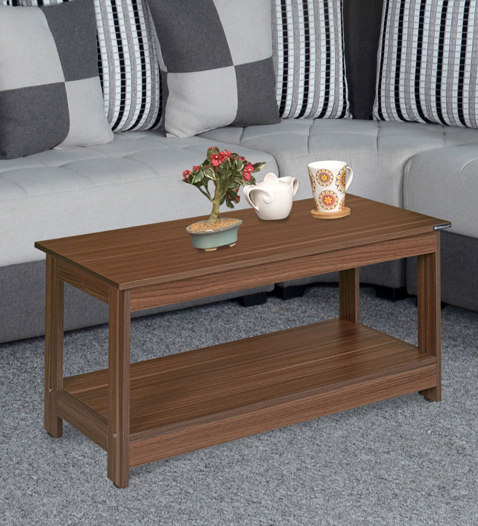 Buy Baron Coffee Table in Walnut Finish at 37% OFF by Nilkamal | Pepperfry