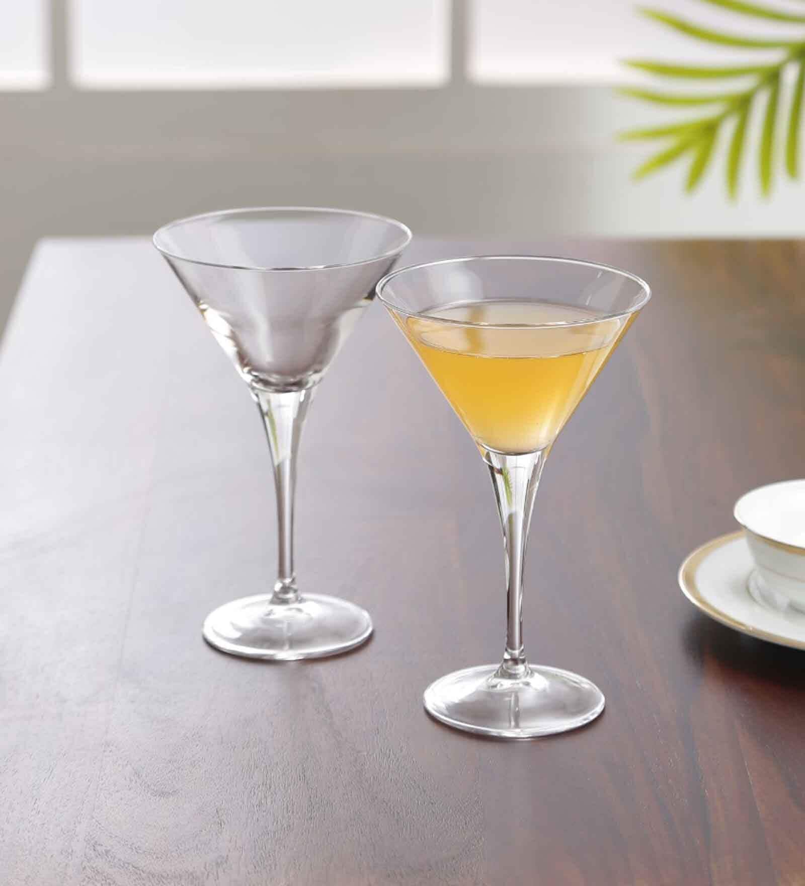 Bartender Transparent Glass 245ml Martini Glasses (Set of 6)