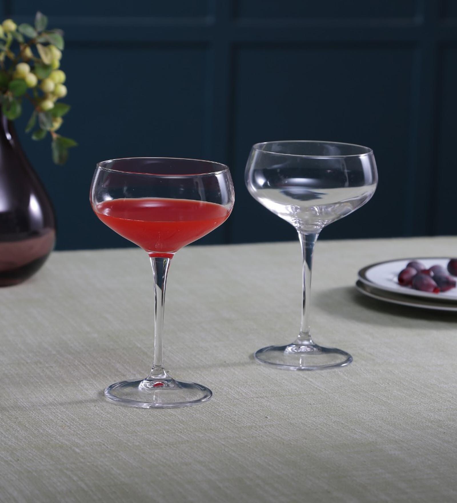 Bartender Transparent Glass 305ml Cocktail Coupe Glasses (Set of 6)