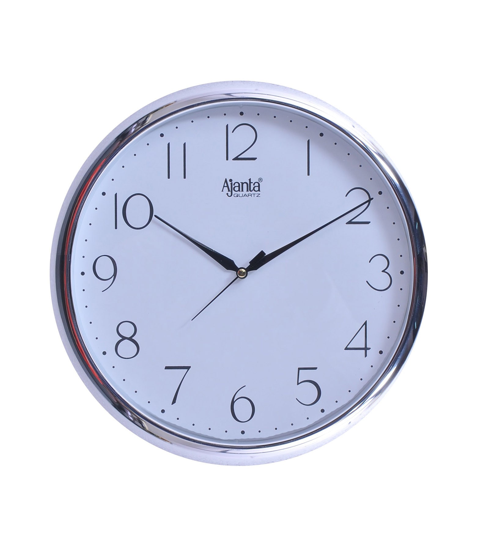 Buy White Plastic Contemporary Wall Clock By Ajanta Online Modern