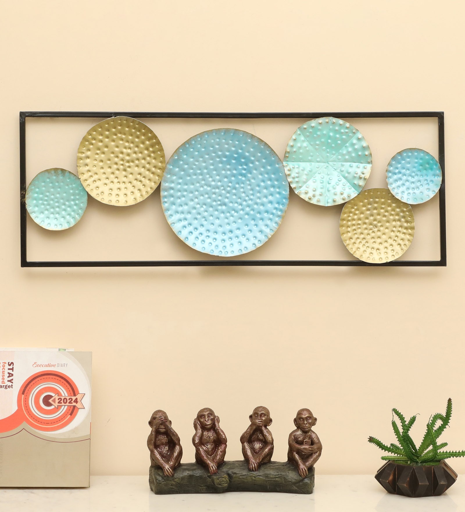 Basil Hammered Wall Decor