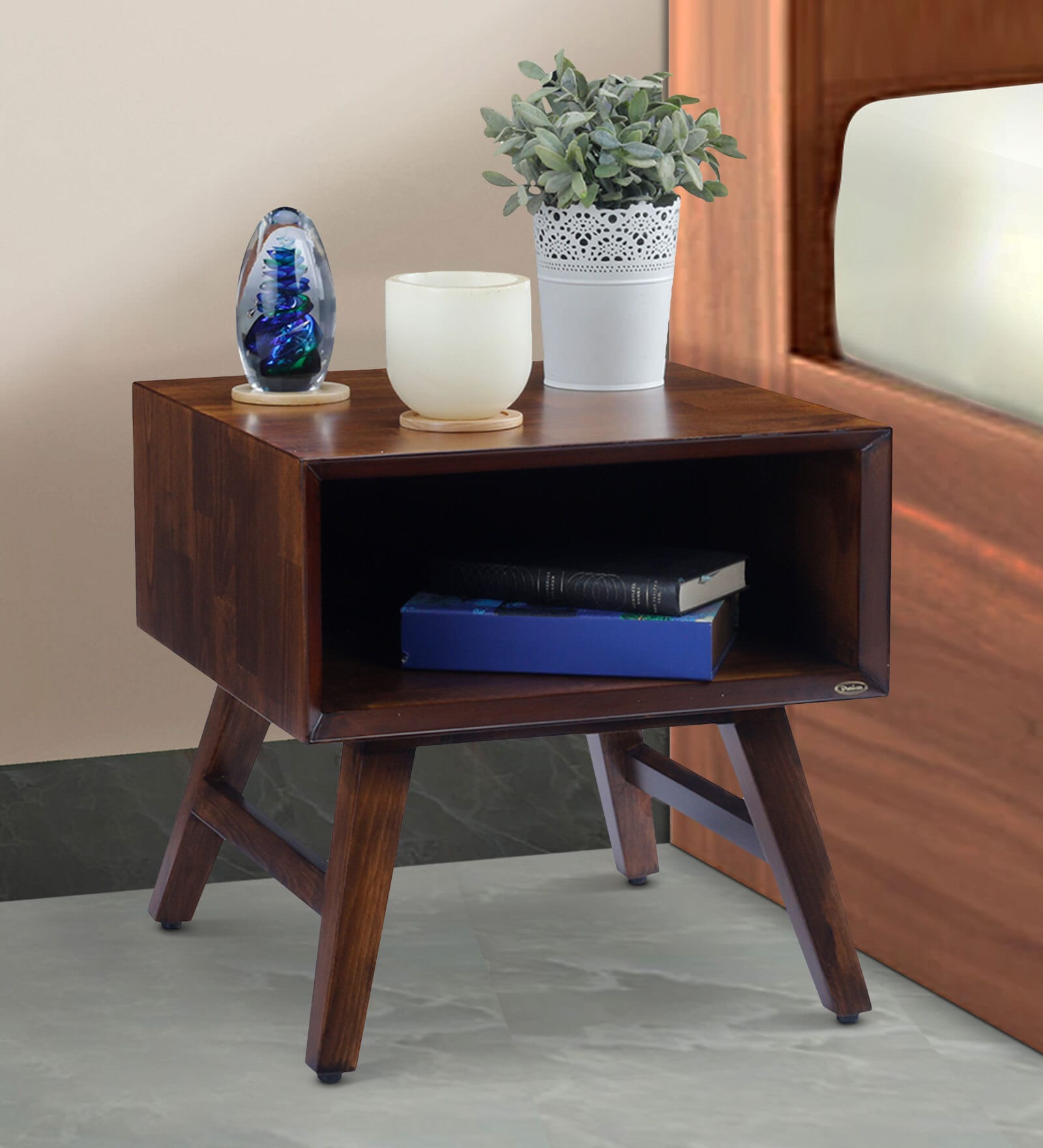 Bassett Side Table In Dark Oak Finish