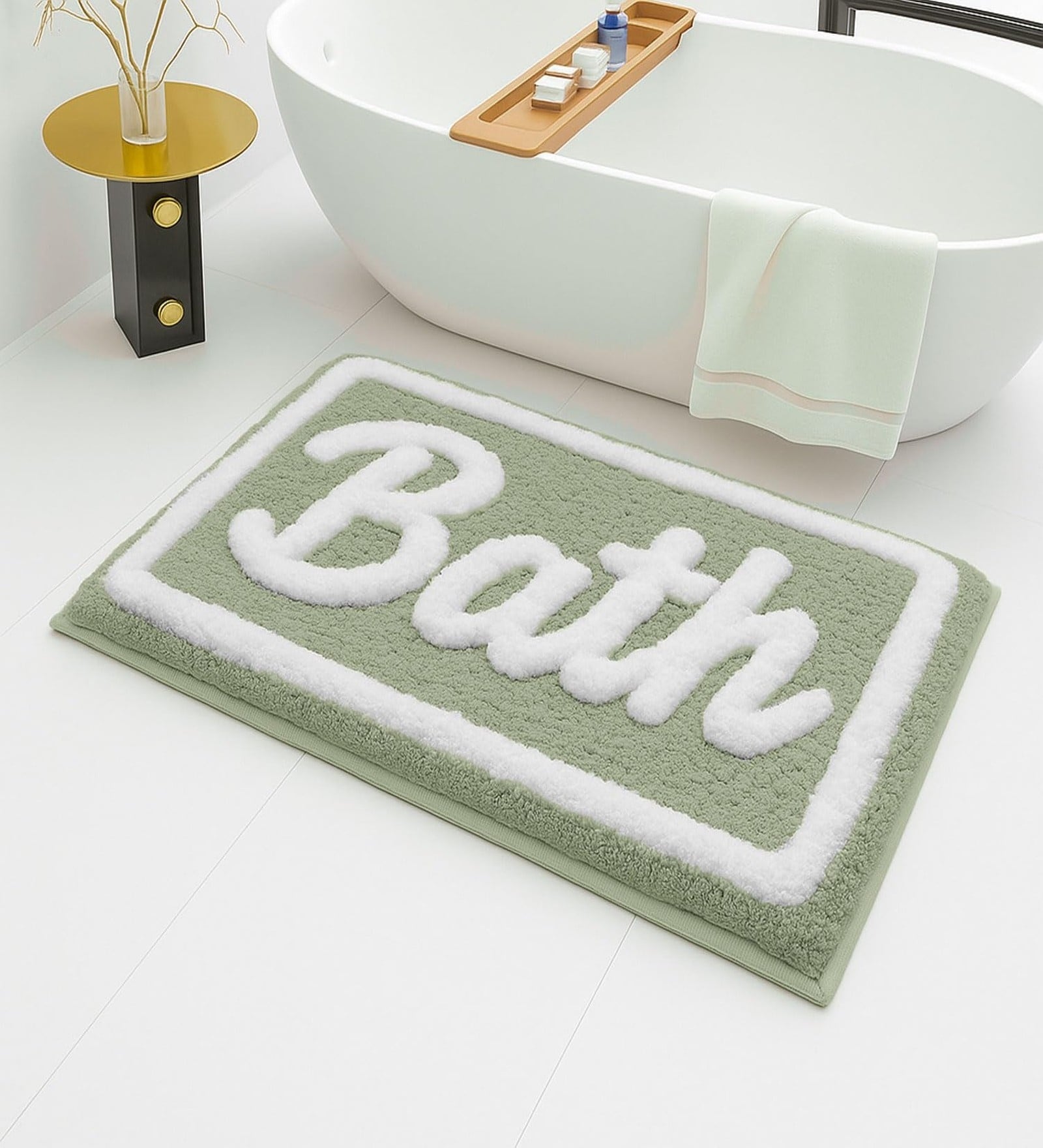 Bath Light Microfiber 16x24 Inches Super Soft Bath Mat